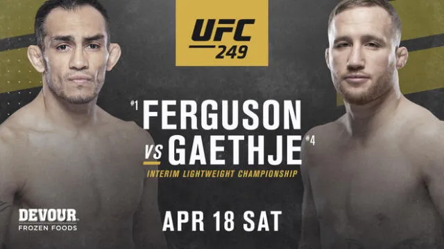 Ferguson vs. Gaethje será el evento estelar de UFC 249