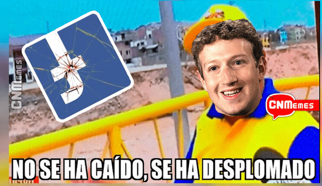 Desliza para ver los memes de la caída de Facebook. Foto: Captura.