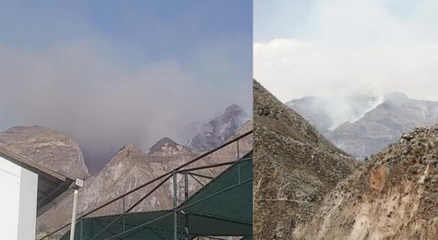 Incendio forestal en Cotahuasi puso en alerta a autoridades de la región Arequipa.