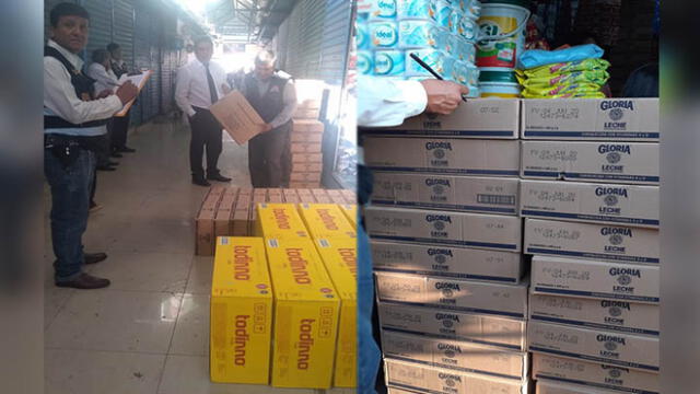Policía encontró las cajas de mercadería robadas, en un mercado del Avelino