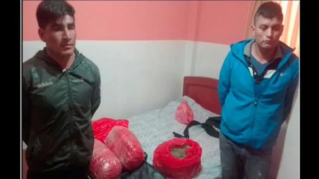 Policías detienen a dos sujetos con 6 kilos de droga en Nuevo Chimbote