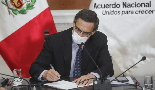 Martín Vizcarra anunció el Pacto Perú en su último mensaje a la nación. Foto: Presidencia.