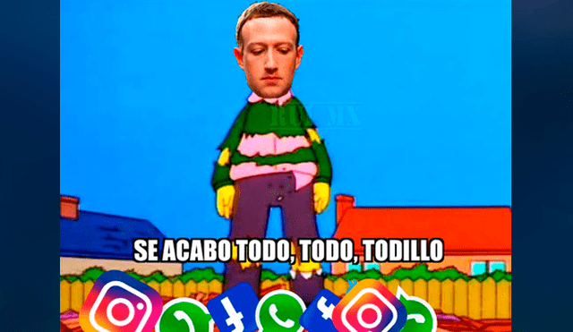 Desliza para ver los memes de la caída de Facebook. Foto: Captura.