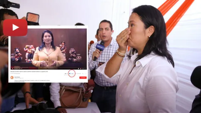 Mensaje de Keiko Fujimori es desaprobado hasta en YouTube [VIDEO]
