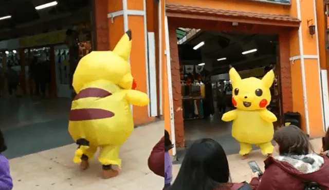 Facebook: 'Pikachu' sufre vergonzoso accidente en pleno show en vivo [VIDEO]