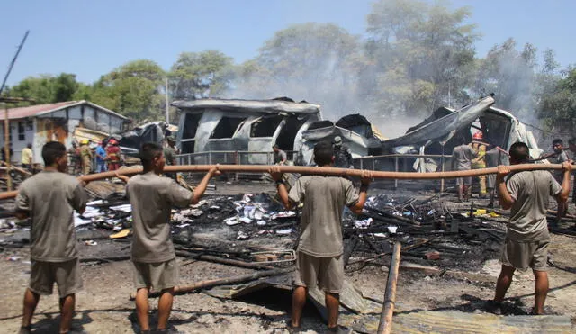 Piura: Voraz incendio destruye colegio Nuestra Señora de Fátima