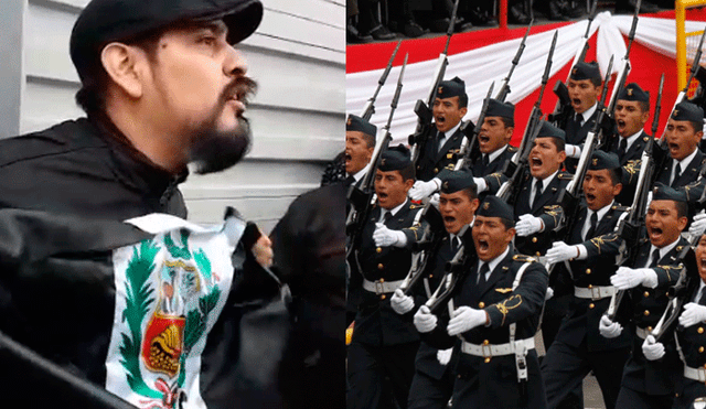 Intervienen a ciudadano por llevar bandera blanca y negra durante Parada Militar [VIDEO]