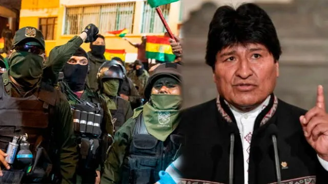 Evo Morales asegura que deben ''proteger la democracia'', tras el motín policial y protestas en Bolivia. Foto: Composición