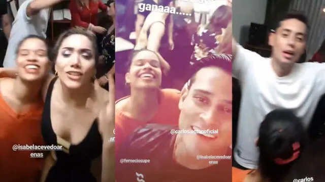 Christian Domínguez y su efusivo festejo luego del triunfo de Isabel Acevedo en “Divas”
