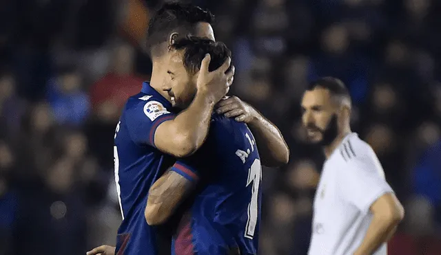 Levante hizo respetar la casa y venció al Real Madrid con gol de José Morales por la jornada 25 de la Liga Santander. | Foto: AFP