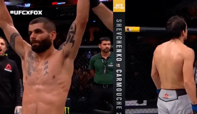 Humberto Bandenay no pudo triunfar esta noche en UFC Uruguay. Créditos: Captura de video