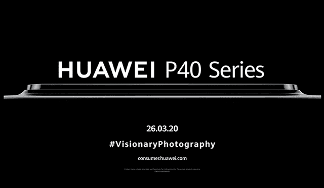 La presentación virtual de la serie Huawei P40 se transmitirá en vivo este 26 de marzo.
