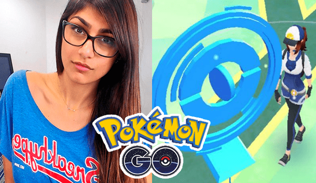 Desliza para ver la poképarada de Pokémon GO en homenaje a Mia Khalifa. Foto: Captura.