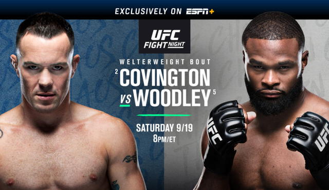 UFC: Covington vs. Woodley. Foto: UFC