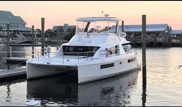 Mau López reservó un Leopard 43 PC Power Yacht Catamaran, valorizado en $11 millones, para el viaje familiar en Colombia. Foto: Leopard Catamarans Brokerage