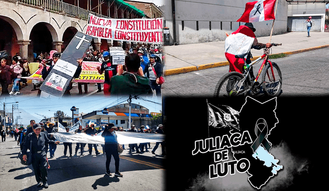 Protestas en varias regiones del sur. Foto: composición Jazmín Ceras/ La República