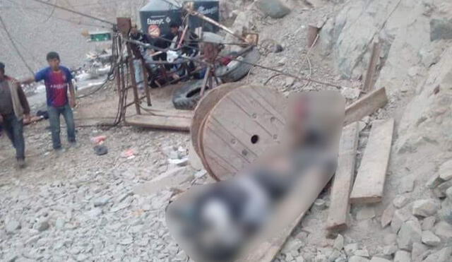 Arequipa: Seis mineros mueren tras caerse canastilla en mina de Camaná