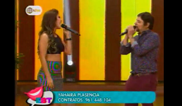 Yahaira Plasencia canta a dúo con Servando pero se equivoca en la letra | VIDEO