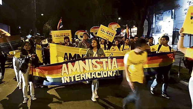 Pedido. Marcha del Orgullo recorrió ciudad de Arequipa.