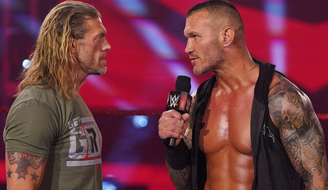 Edge y Randy Orton se volvieron a ver las caras en RAW tras su lucha en WrestleMania 36. Foto: WWE