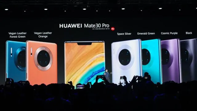 Huawei Mate 30 Pro llegará en 6 colores.