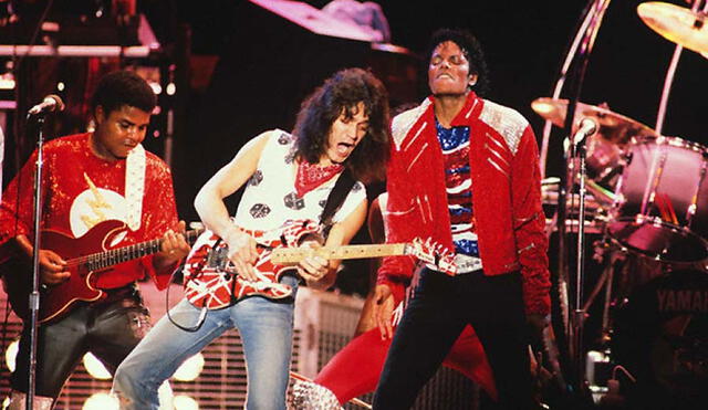 Van Halen y Michael Jackson se conocieron en la grabación de Beat It. Foto: Youtube