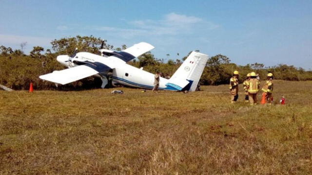 Iquitos: avioneta de la FAP sufrió un despiste durante vuelo de instrucción