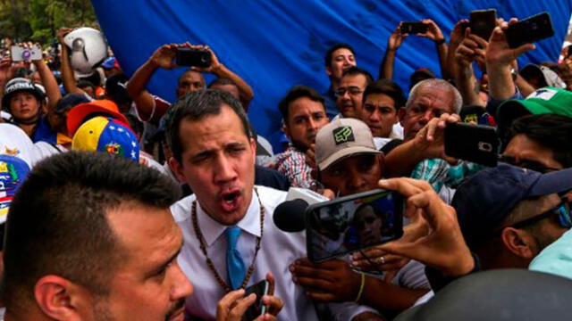 Juan Guaidó, presidente Encargado de Venezuela. Foto: AFP.