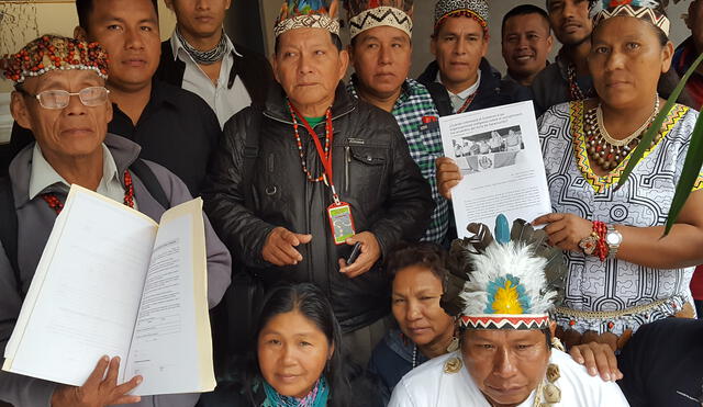 Indígenas exigen en Lima que se cumpla el acta de Saramurillo