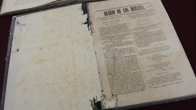 Colección consiste en libros de Vistas Fiscales y un Diario de Debates de la Cámara de Diputados y Senadores de 1864. (Foto: Archivo General de la Nación)