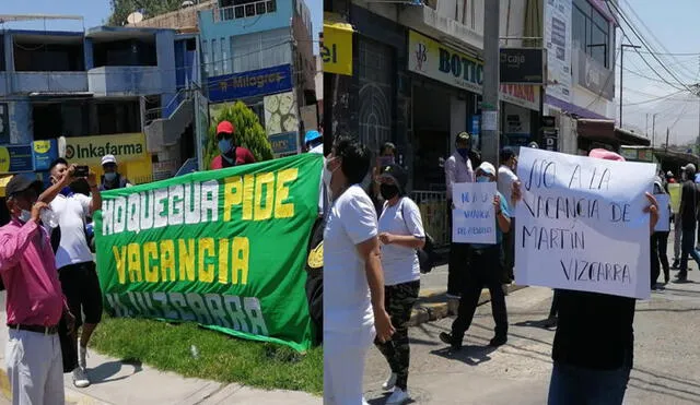 Pobladores recorrieron diferentes calles de Moquegua. Foto: Radio Americana.