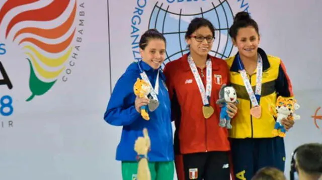 Nadadora trujillana gana medalla de oro en Juegos Sudamericanos