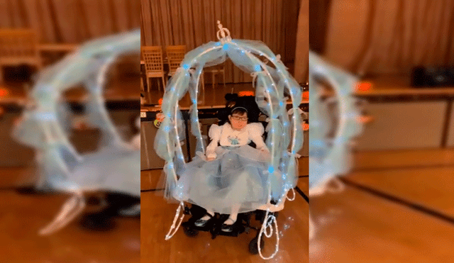 Padre convierte la silla de ruedas de su hija en el carruaje de la Cenicienta [VIDEO]