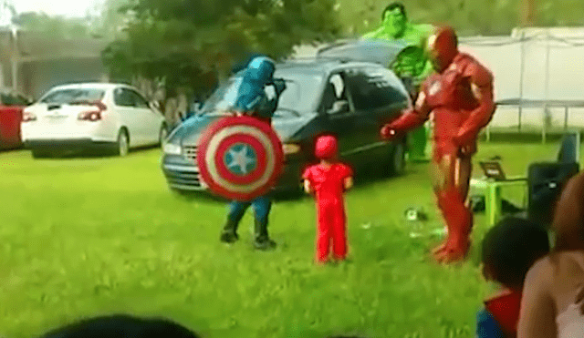Facebook Viral: Quería tener a los 'Vengadores' en su fiesta, pero Hulk malogró todo [VIDEO]