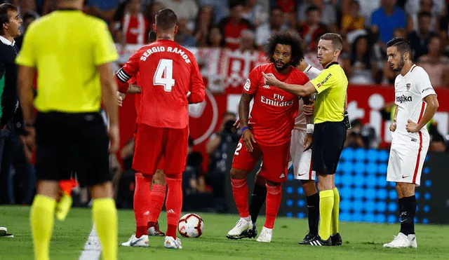 Real Madrid vs Sevilla: Marcelo salió lesionado y es duda para el derbi madrileño