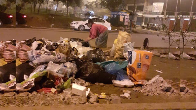 VMT: preocupación por principales calles llenas de basura 