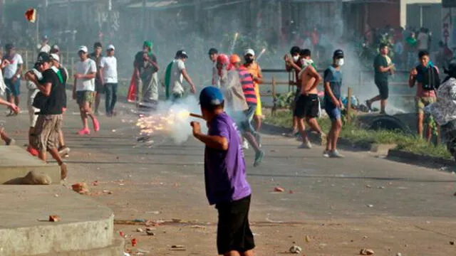 Protestas en Bolivia. Foto: AFP.
