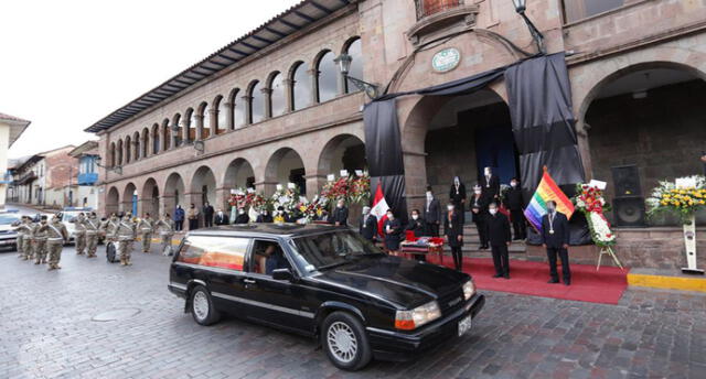 El último lunes despidieron al alcalde cusqueño Ricardo Valderrama. Foto: Municipalidad Provincial de Cusco.