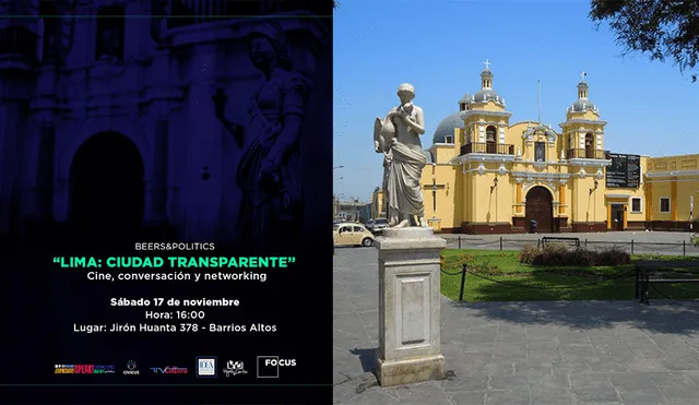 Conversatorio "Lima: ciudad transparente", se realizará en Barrios Altos