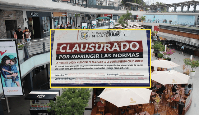 Defensa Civil de la Municipalidad de Miraflores cerró Cinépolis y Larcomar. Foto: composición LR/Twitter