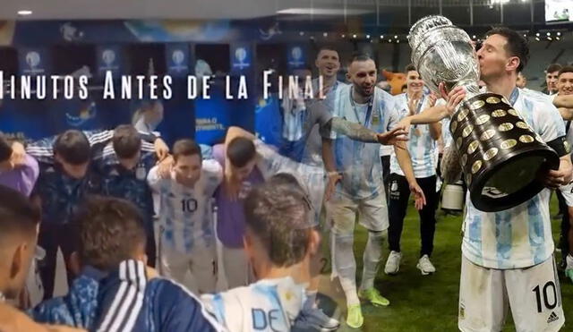 La Copa América 2021 fue el primer título de Lionel Messi con la selección mayor de Argentina. Foto: captura Netflix/EFE