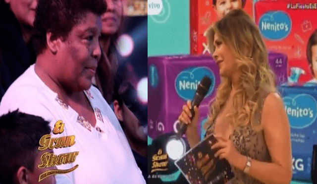 El Gran Show: madre de Cesar Távara le llevó pollada a Gisela Valcárcel y esta fue su reacción [VIDEO] 