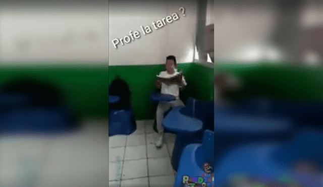 Facebook: pide a profesor que revise la tarea y sus amigos se vengan así [VIDEO]