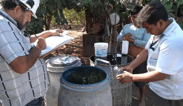 Lambayeque: efectúan toma de muestras de pozos de agua en distrito de Pacora