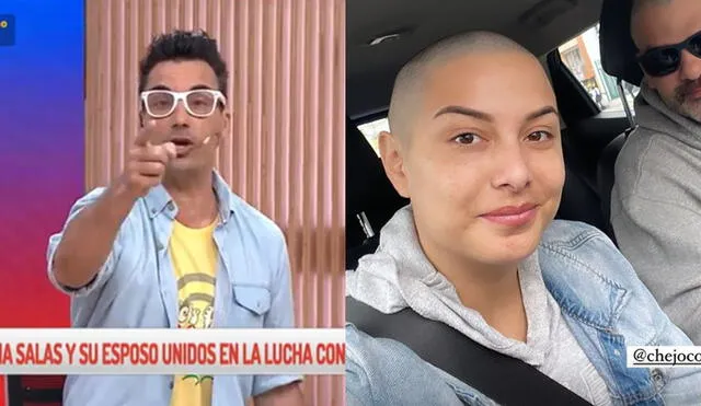 Natalia Salas fue llamada  "disforzada" por el conductor Santi Lesmes por raparse el cabello. Foto: Composición/ Latina/ Natalia Salas/Instagram.