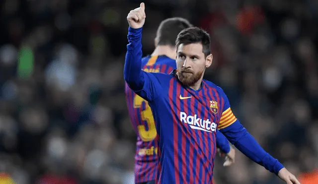 Messi fue titular en el partido entre el Barcelona y Valencia por la fecha 14 de la liga española. Foto: AFP/LLUIS GENE.