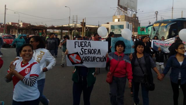 Así se realizó la marcha contra la corrupción en Huacho [VIDEO]