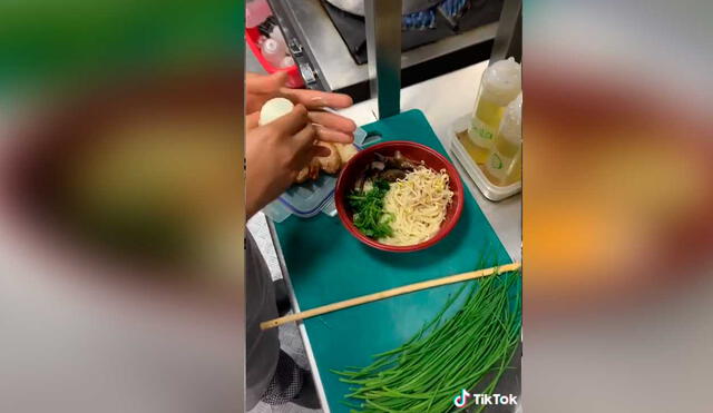Desliza las imágenes para conocer un poco más sobre la preparación de este platillo japonés. Foto: captura de TikTok/@davidsd97