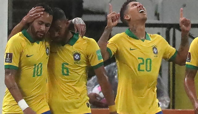 Sin despeinarse, Brasil arrolló a Bolivia y le endosó un 5-0. Foto: AFP