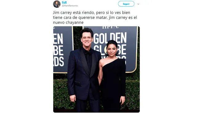 Jim Carrey luce irreconocible en la alfombra roja de los Golden Globes 2019 [VIDEO]